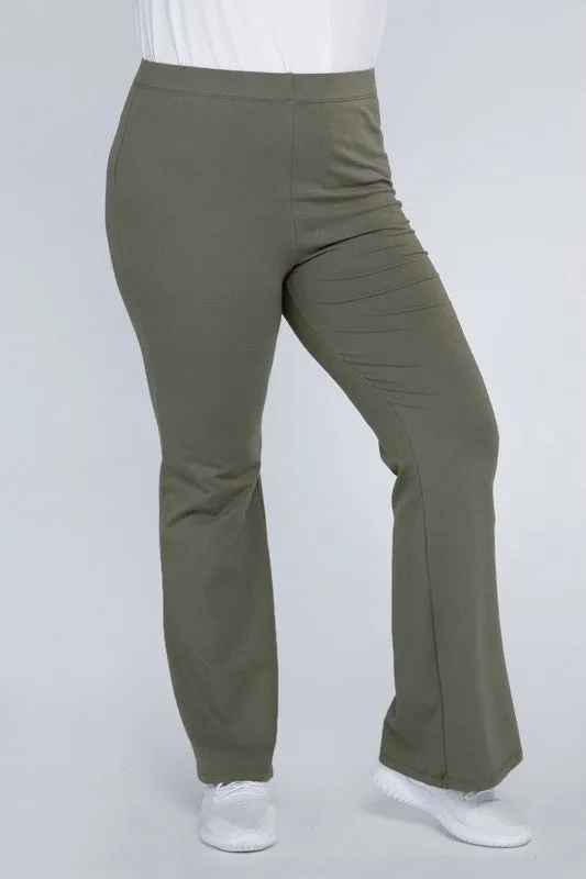 Plus Everyday Cotton Flare Leggings
