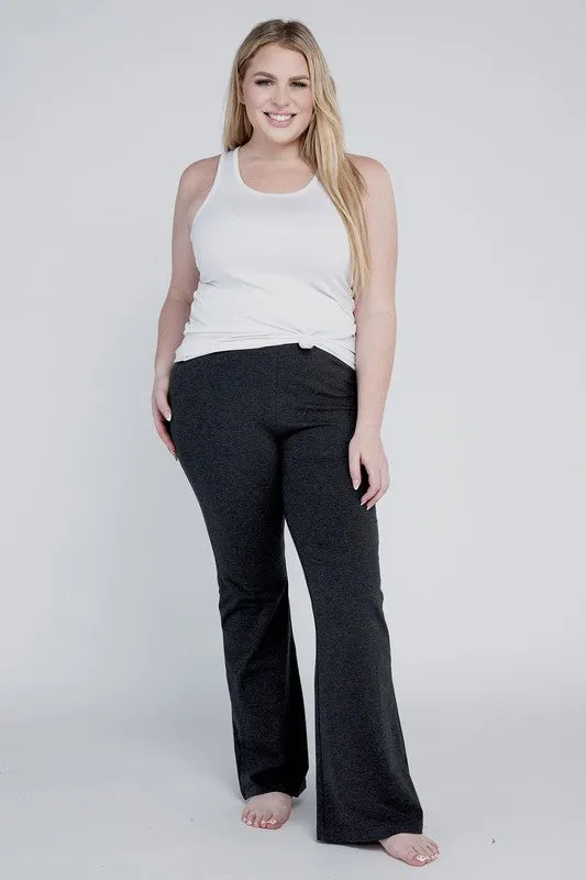 Plus Everyday Cotton Flare Leggings