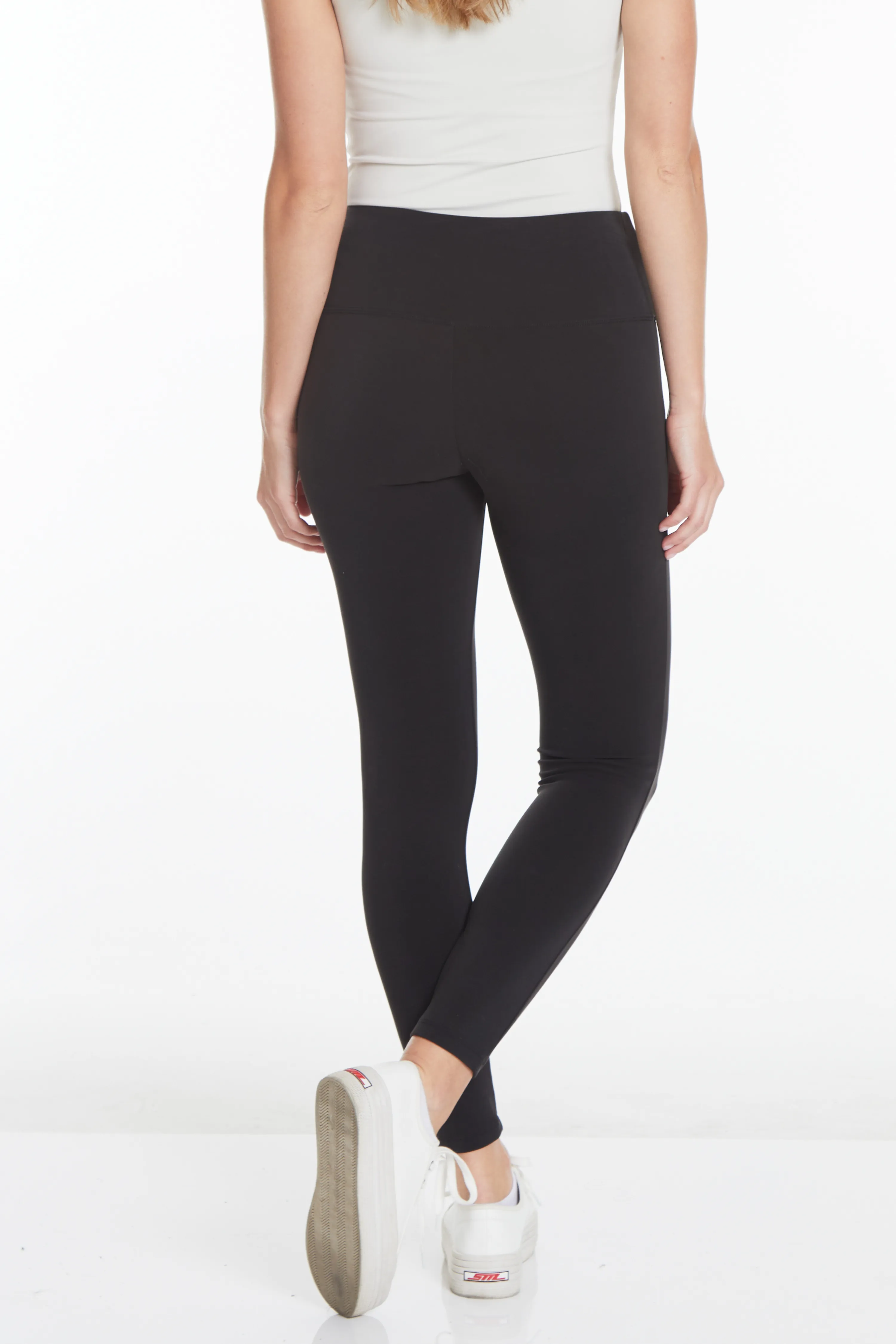 Plus Size Black Ankle Leggings