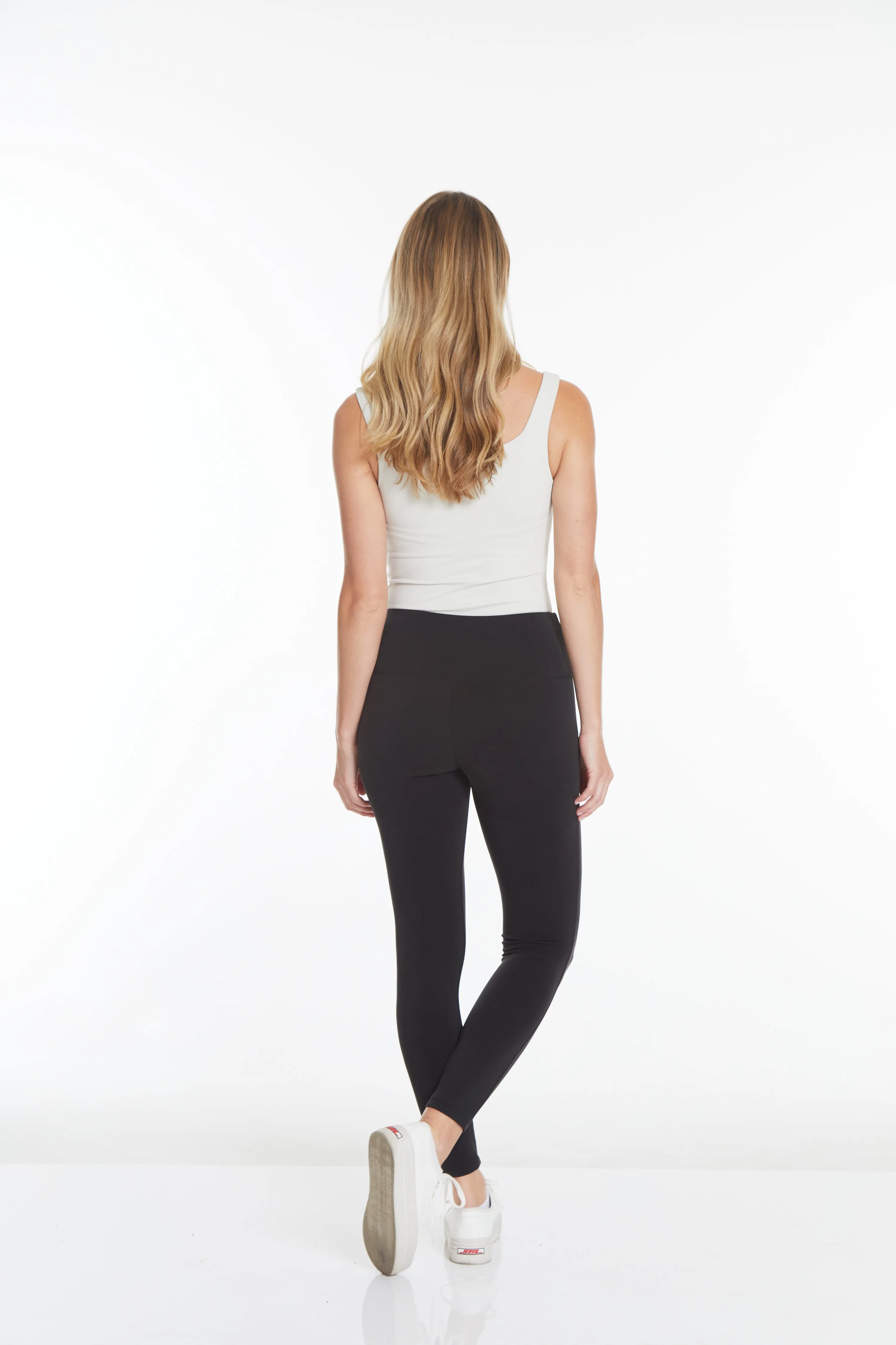 Plus Size Black Ankle Leggings