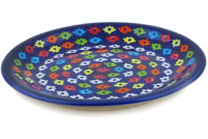 Polish Pottery 9" Plate Cardigan Squares