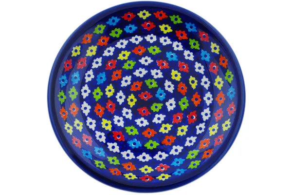 Polish Pottery 9" Plate Cardigan Squares