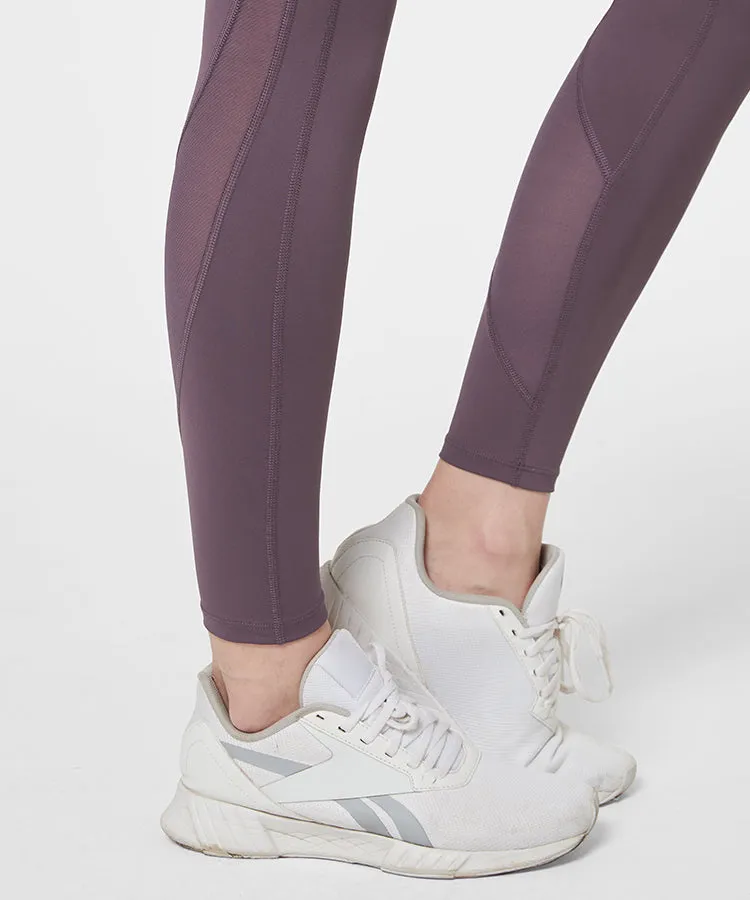 Power High Waist Mesh Pockets Running Leggings 26"| Women's High Support Leggings