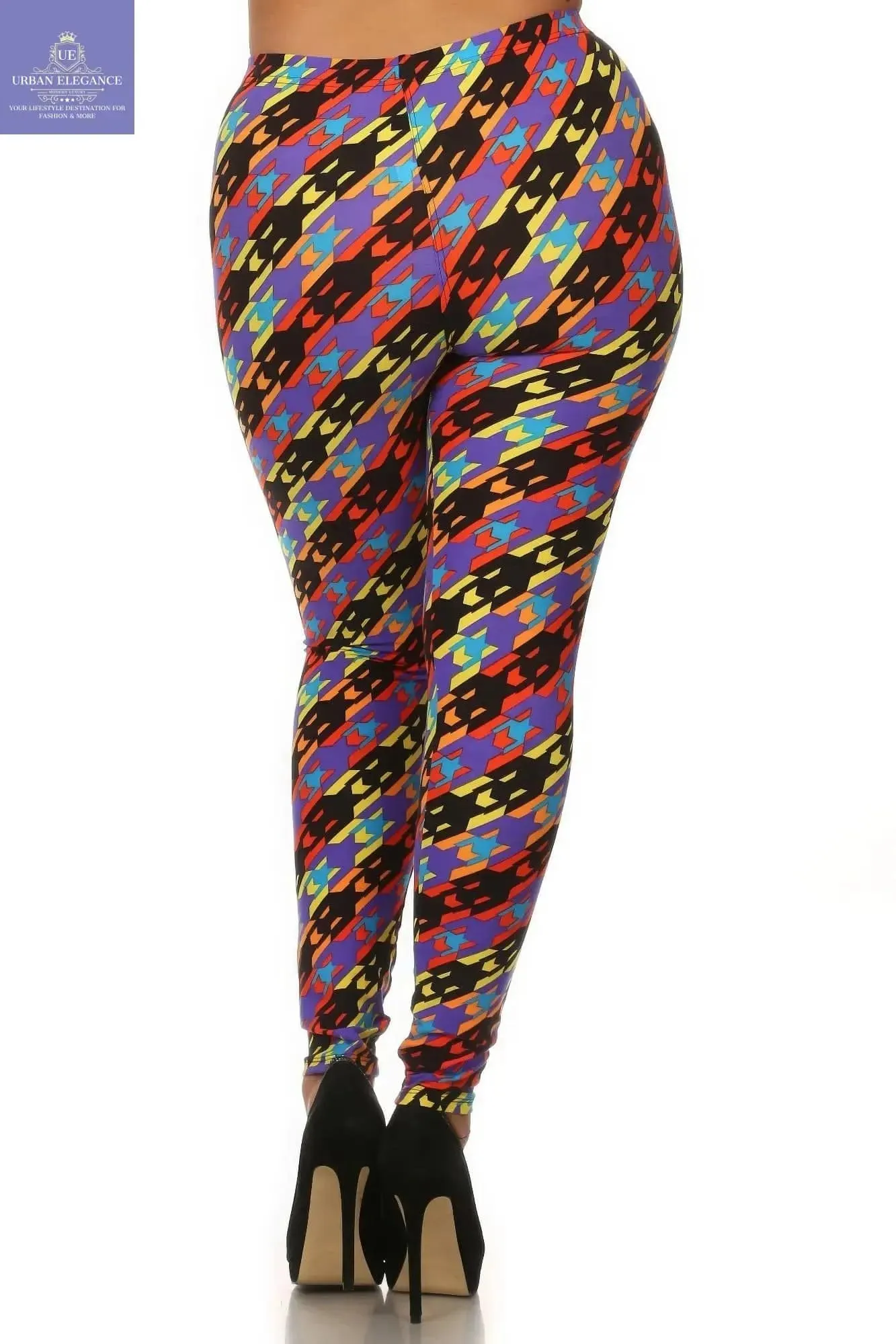 Print Full Length High Waist