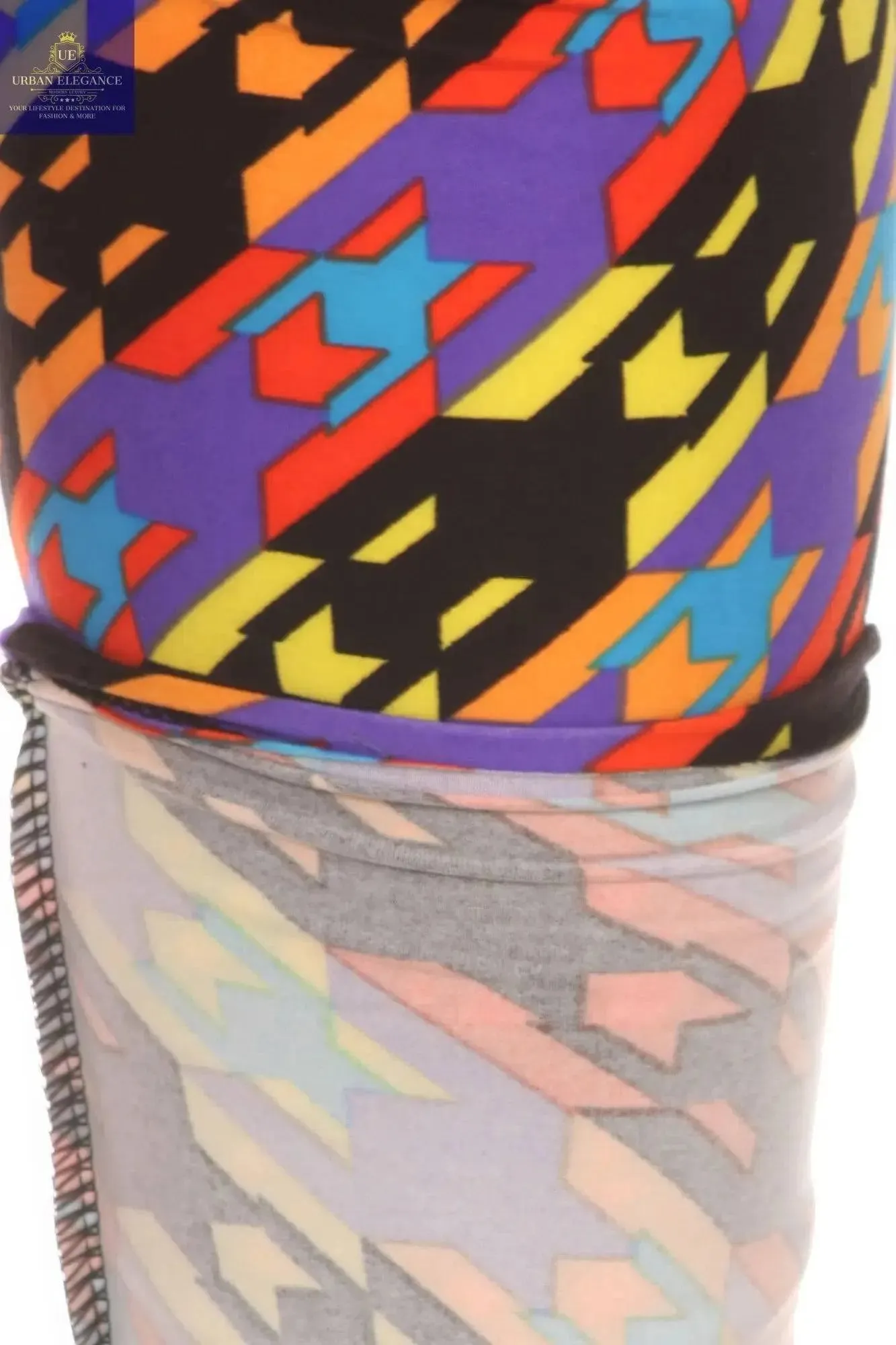 Print Full Length High Waist