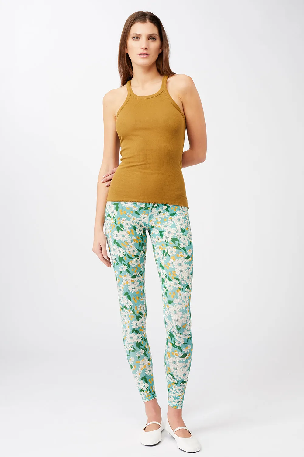 Printed Leggings Print Tea Garden