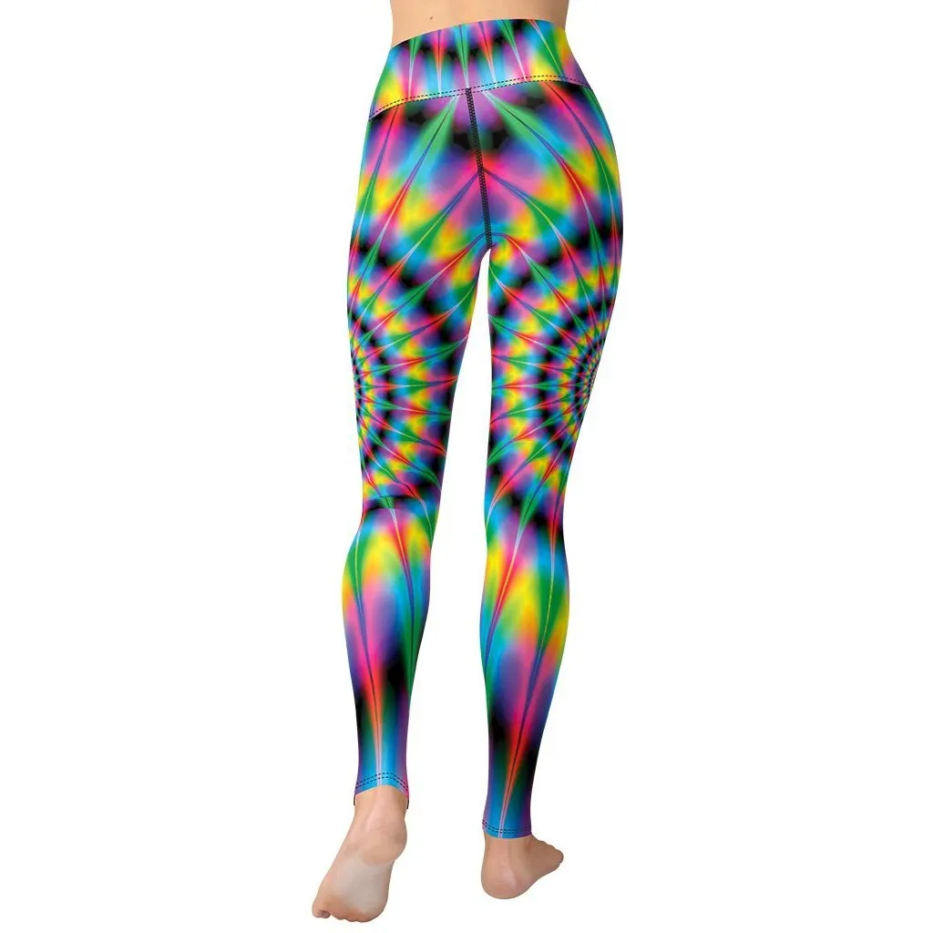 Psychedelic Ring Yoga Leggings