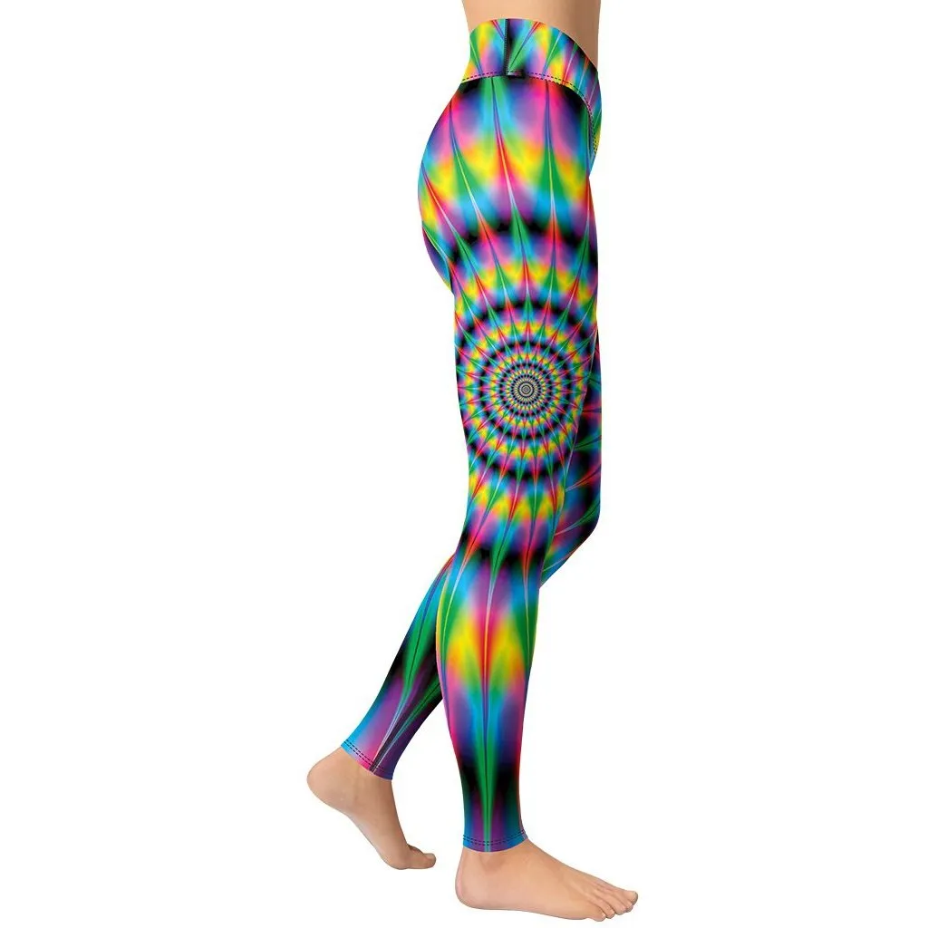 Psychedelic Ring Yoga Leggings