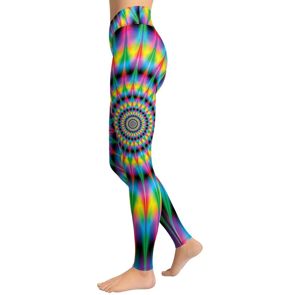 Psychedelic Ring Yoga Leggings