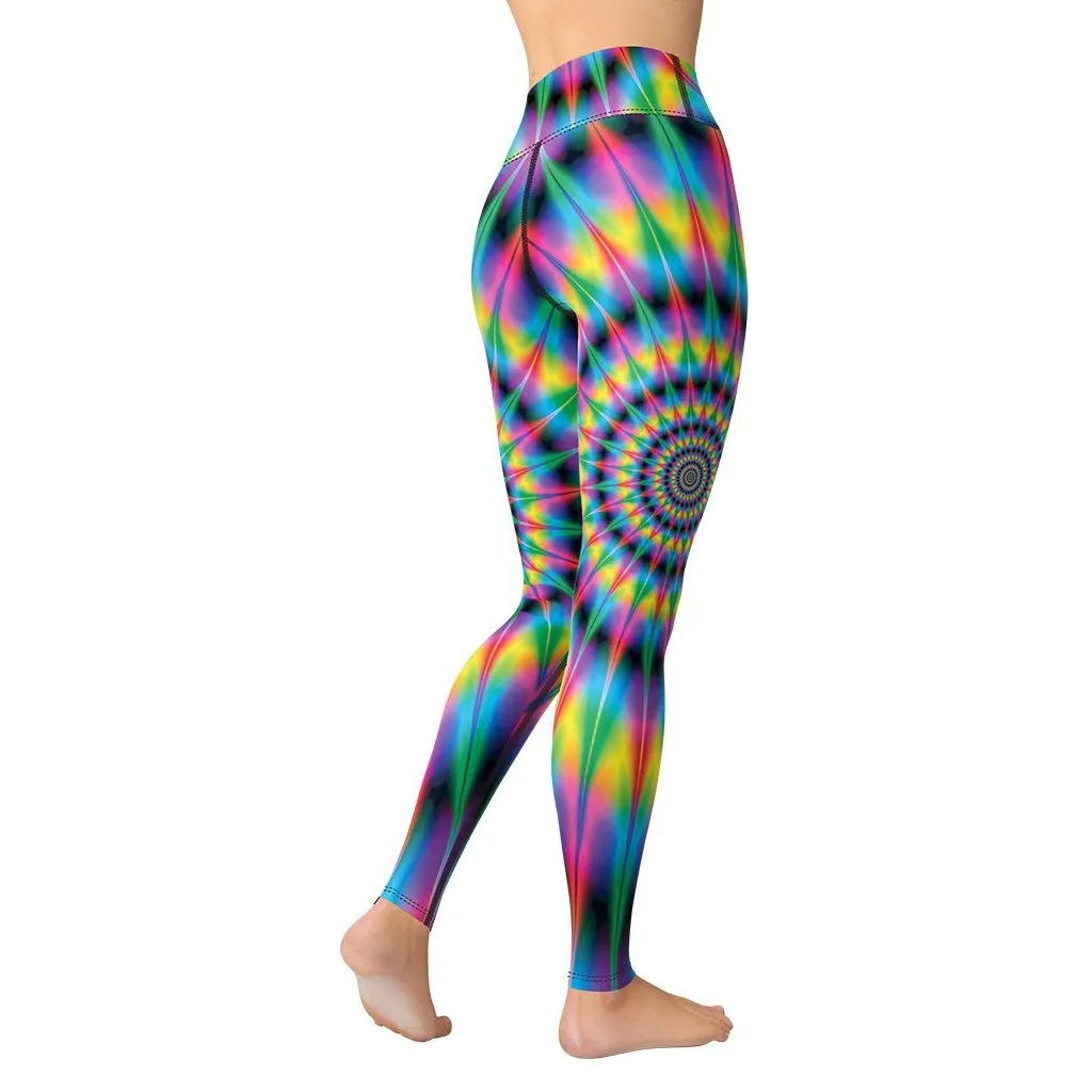 Psychedelic Ring Yoga Leggings