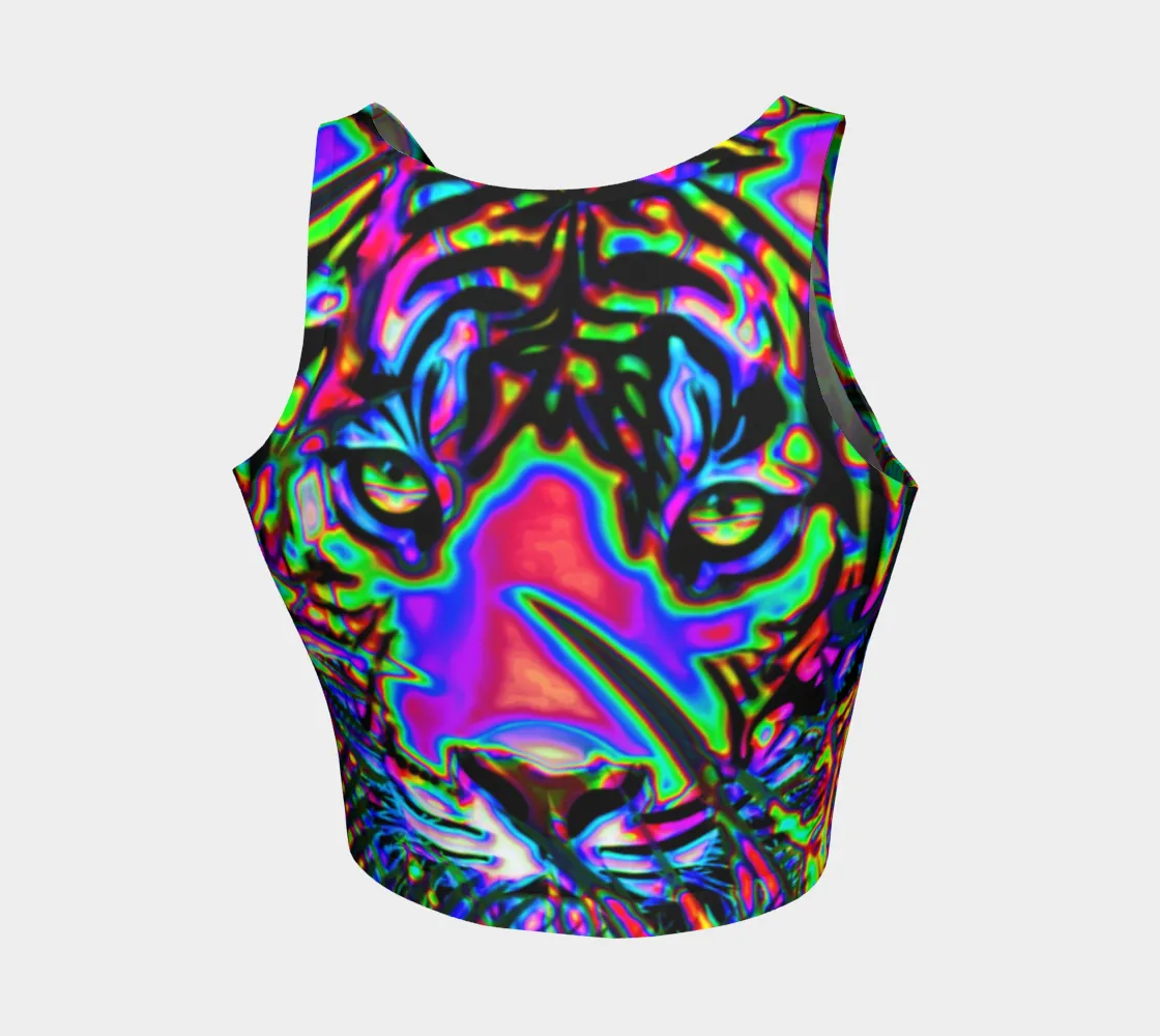 PSYCHEDELIC TIGER | ATHLETIC CROP TOP | IMRAN