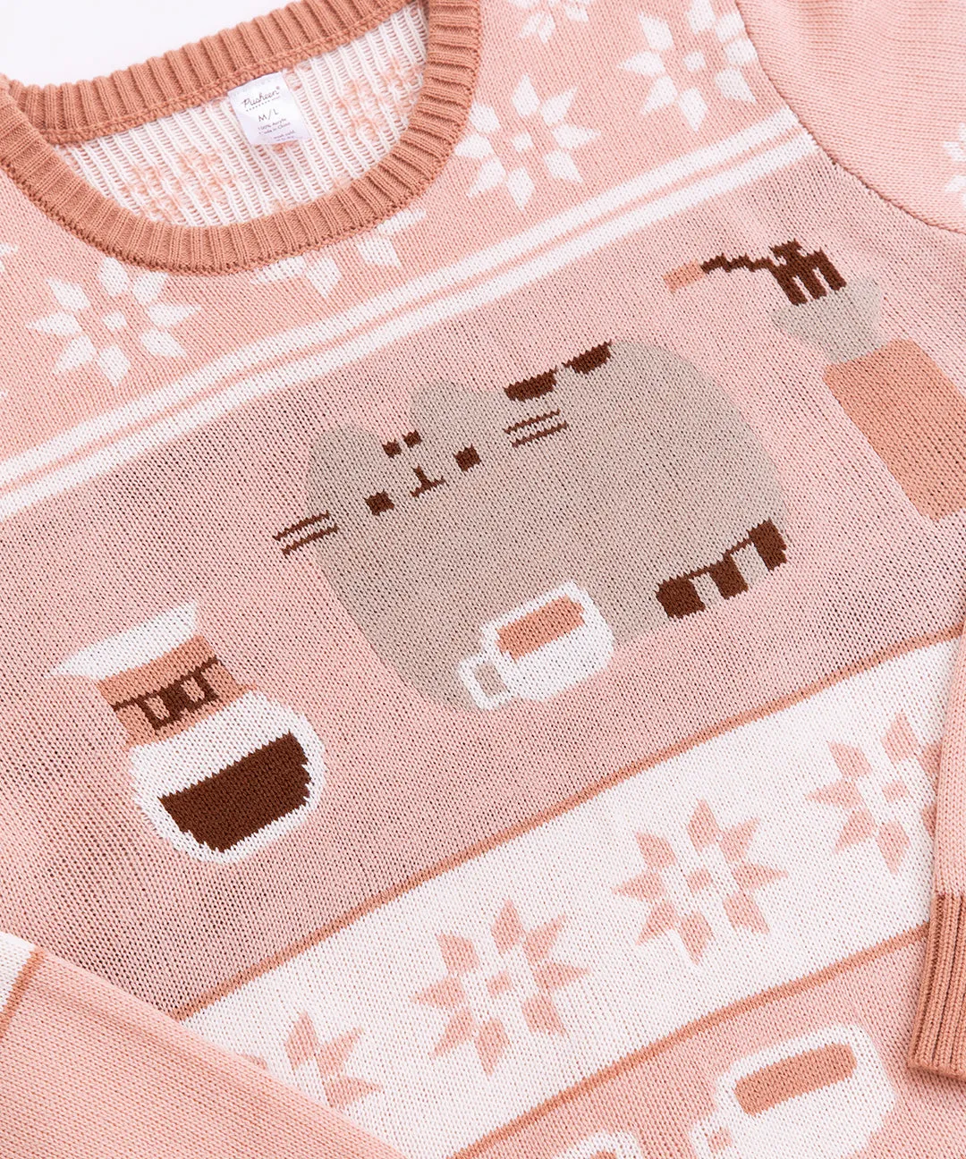Pusheen Coffee Break Unisex Knit Sweater