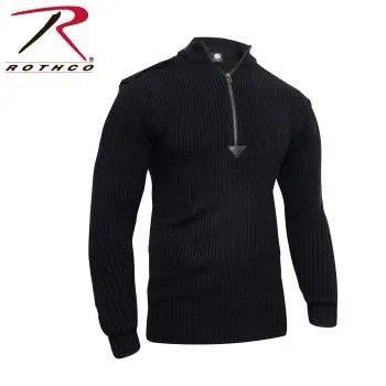 Quarter Zip Acrylic Commando Sweater