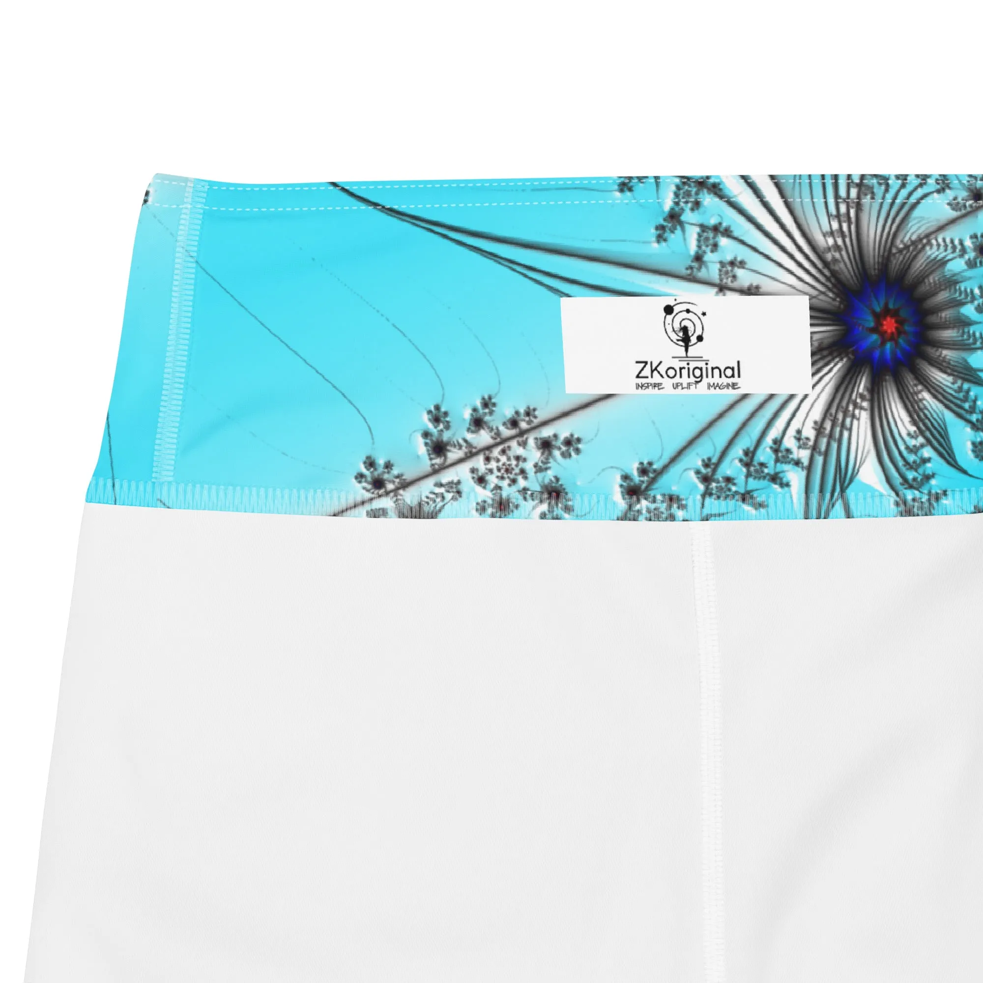 "Cobalt Spin" Collection - Yoga Capri Leggings