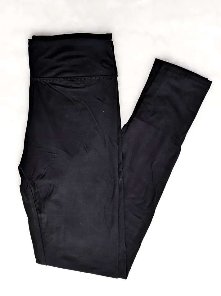 "Everyday Classic" Solid Black Leggings