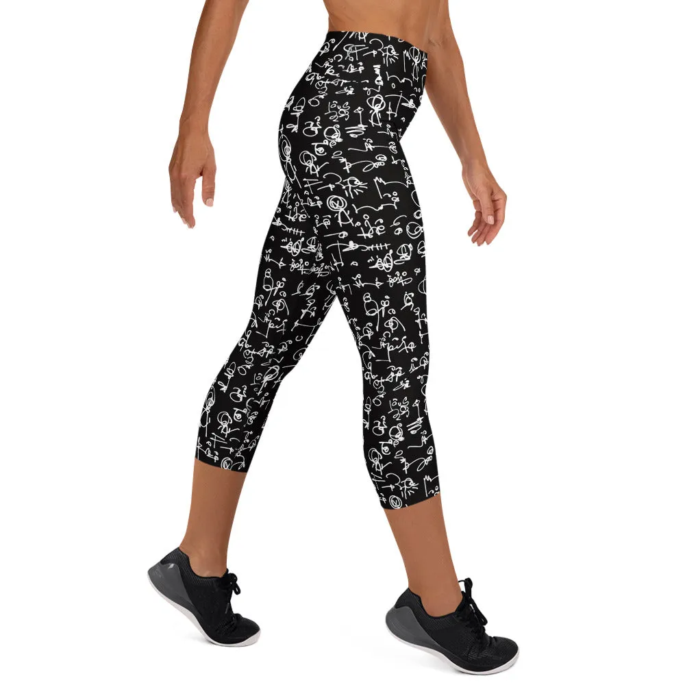 "NYC" Yoga Capri Leggings