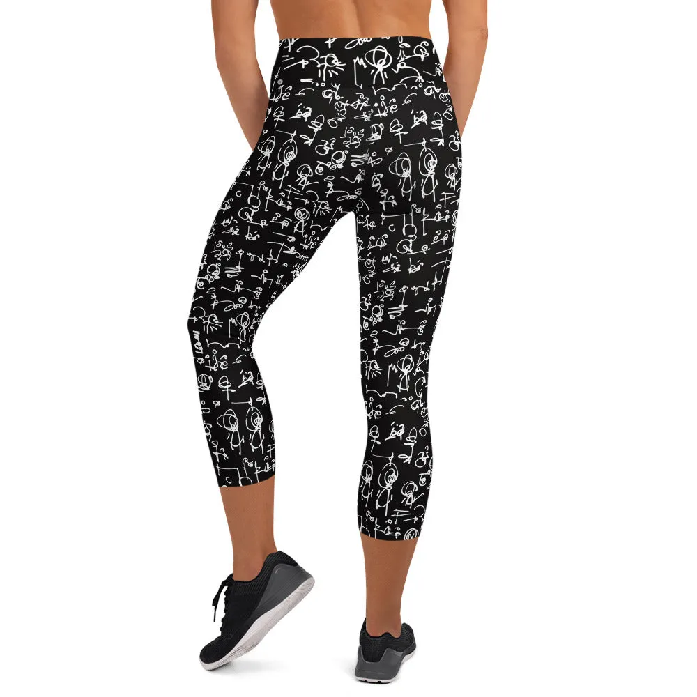 "NYC" Yoga Capri Leggings