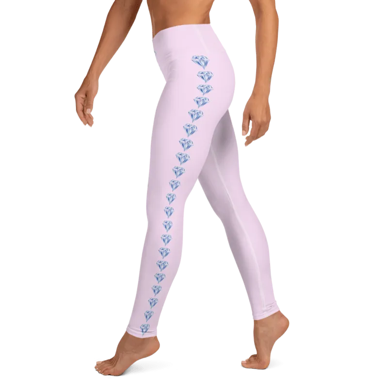 "Sparkling Love Diamond Affair" Collection - Long Yoga Leggings
