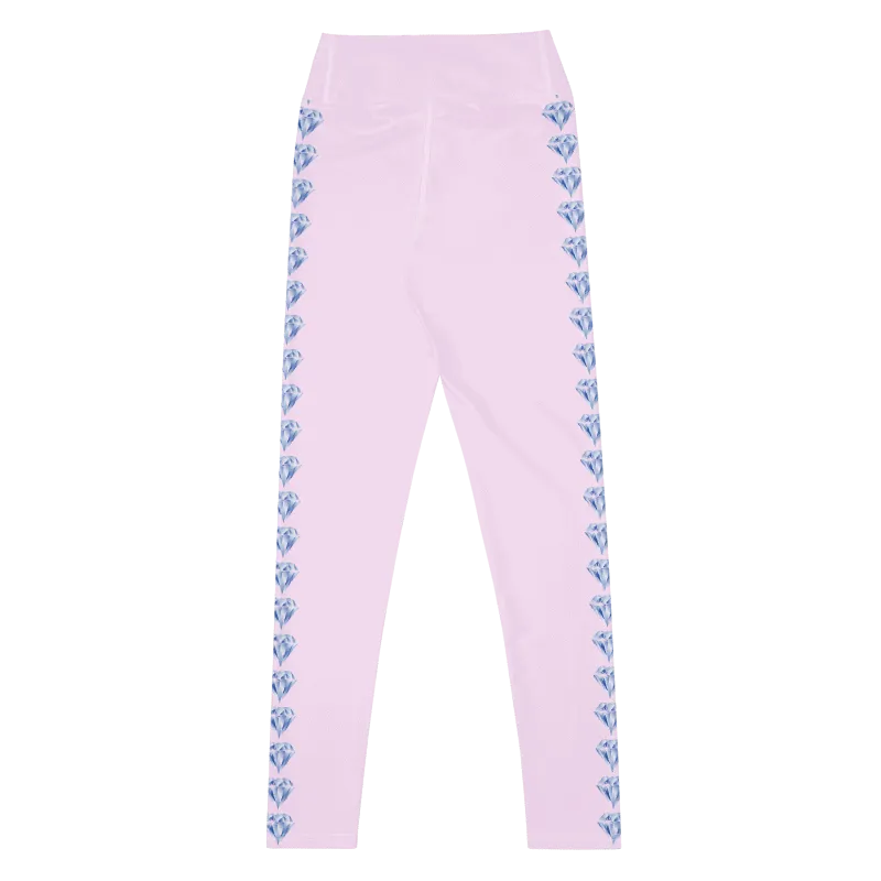 "Sparkling Love Diamond Affair" Collection - Long Yoga Leggings