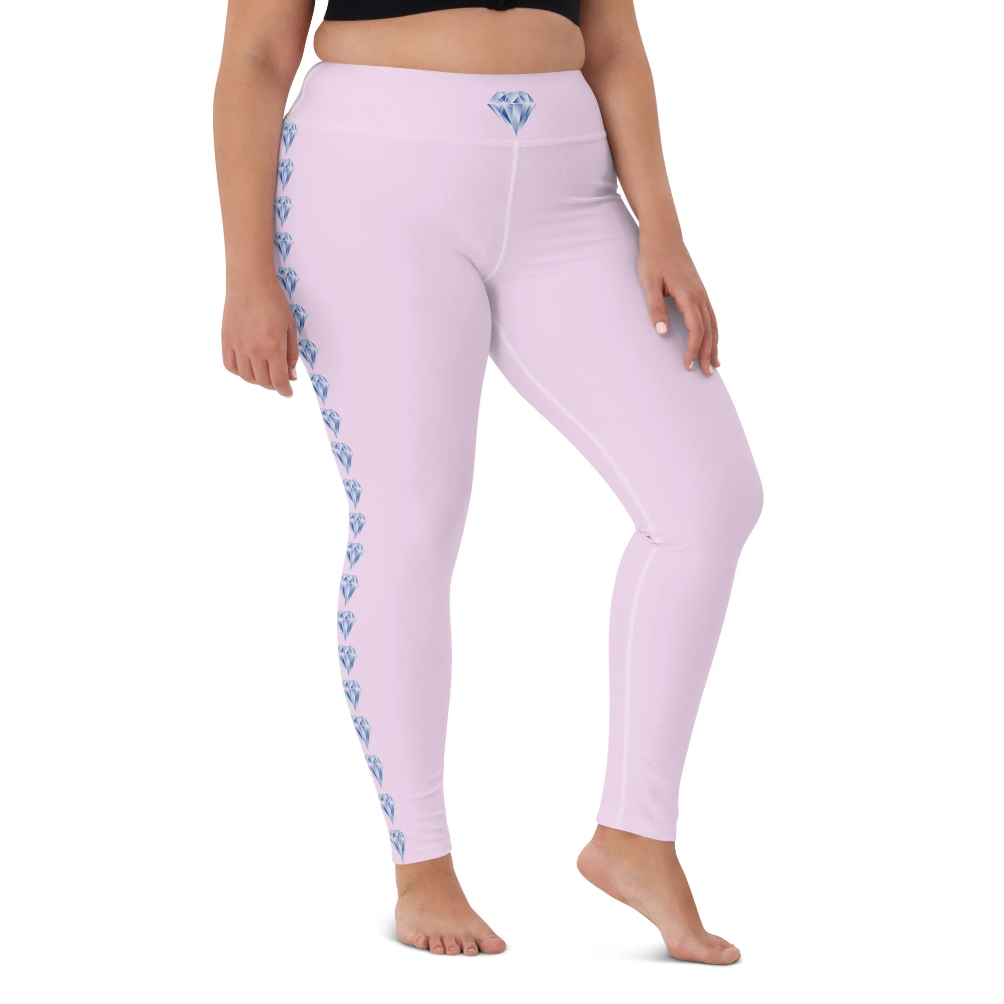 "Sparkling Love Diamond Affair" Collection - Long Yoga Leggings
