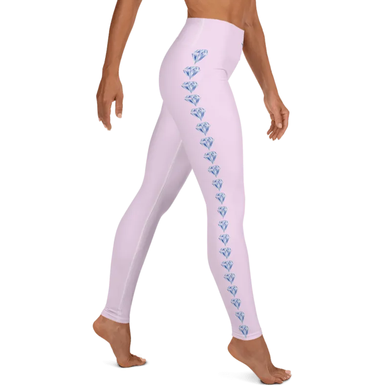 "Sparkling Love Diamond Affair" Collection - Long Yoga Leggings