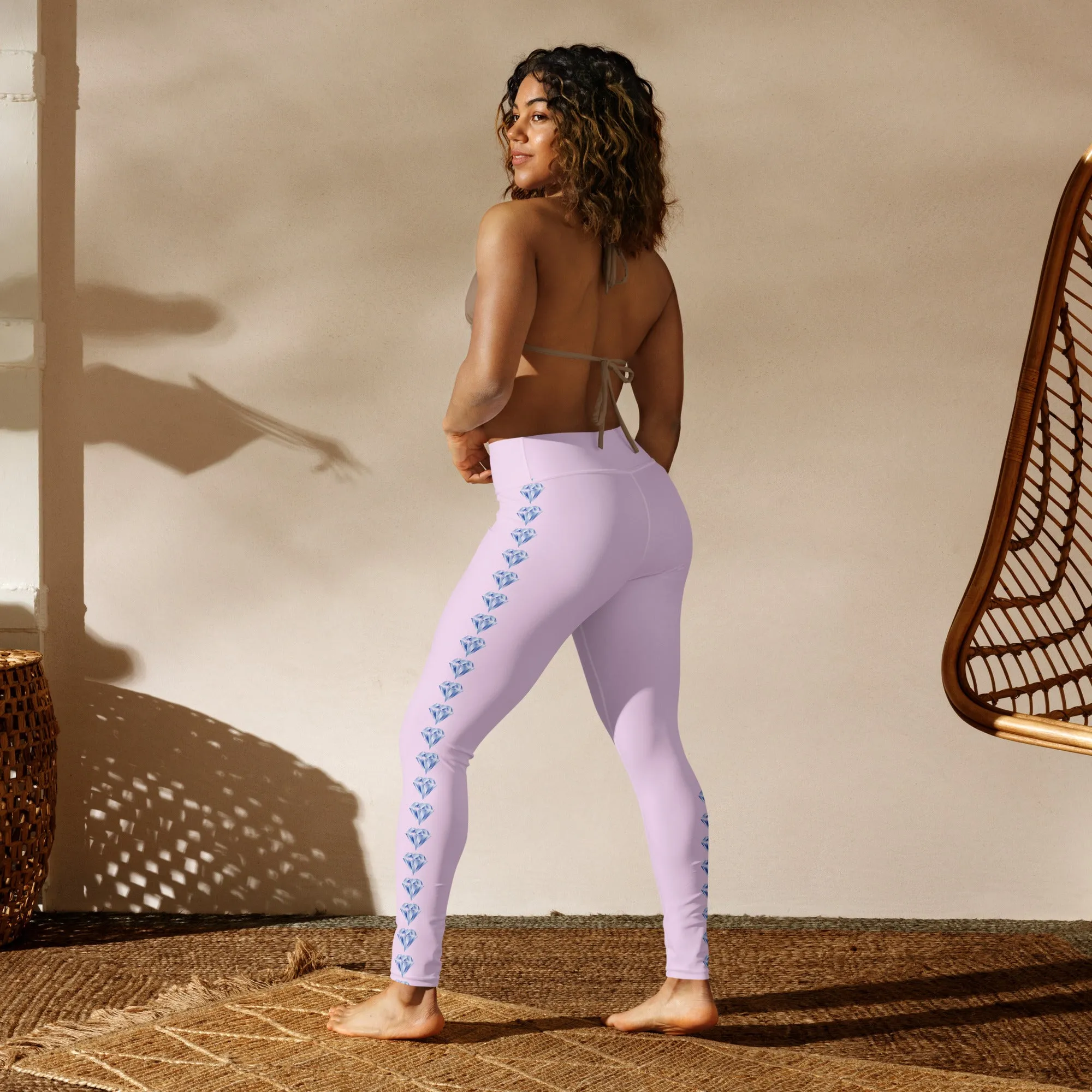 "Sparkling Love Diamond Affair" Collection - Long Yoga Leggings