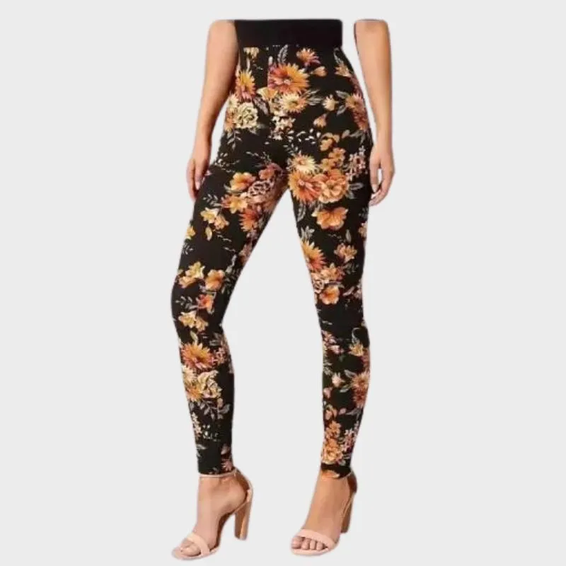 RAMIRA - Eleganta rutiga leggingbyxor för kvinnor