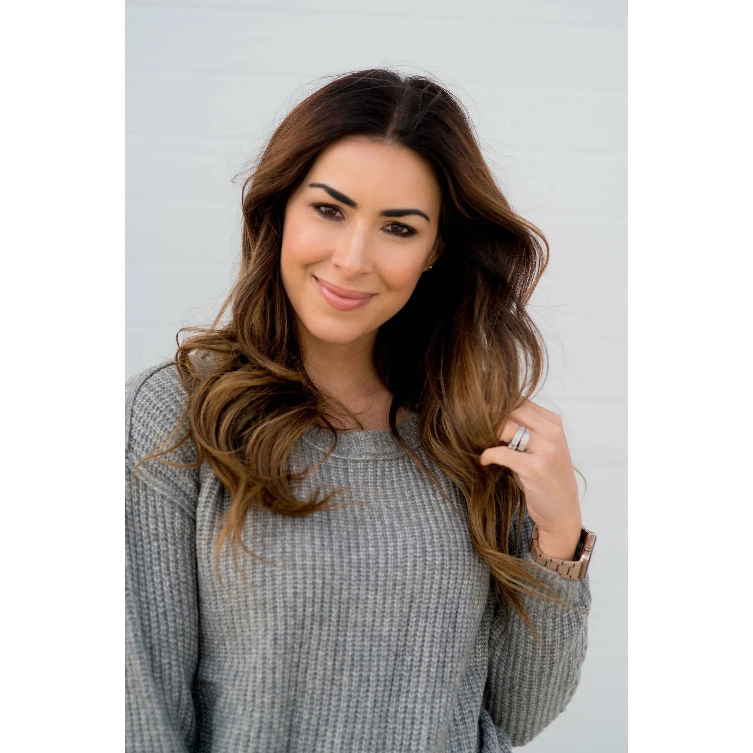 Raw Stitched Textured Sweater