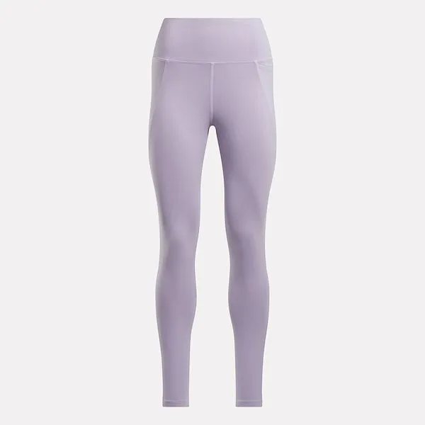 REEBOK WOMEN'S LUX HIGH RISE PURPLE TIGHT LEGGINGS