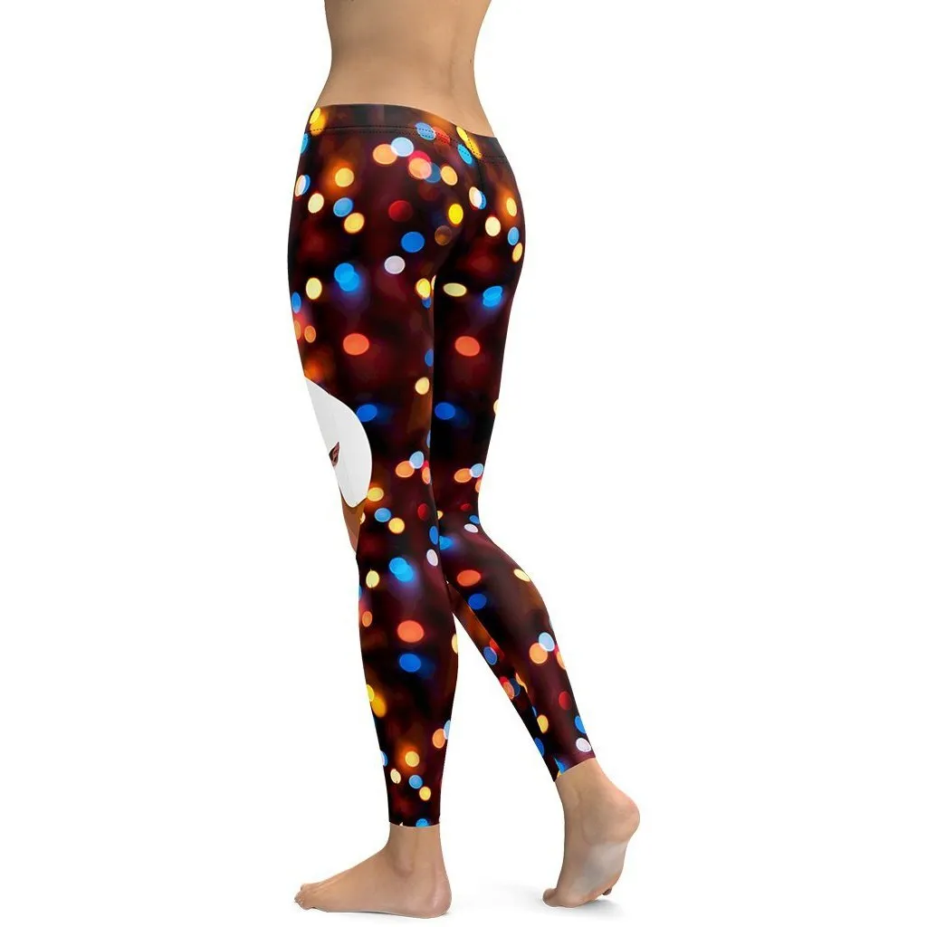 Reindeers in Love Christmas Leggings