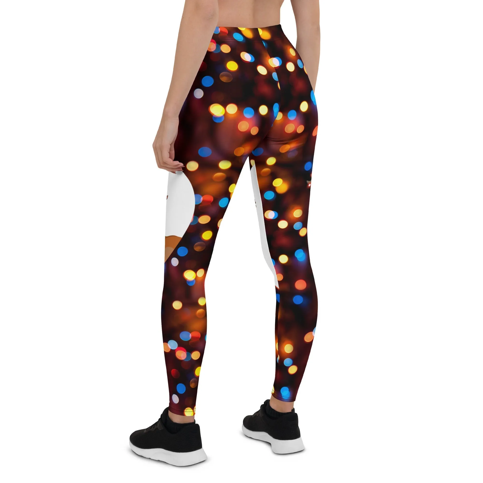 Reindeers in Love Christmas Leggings