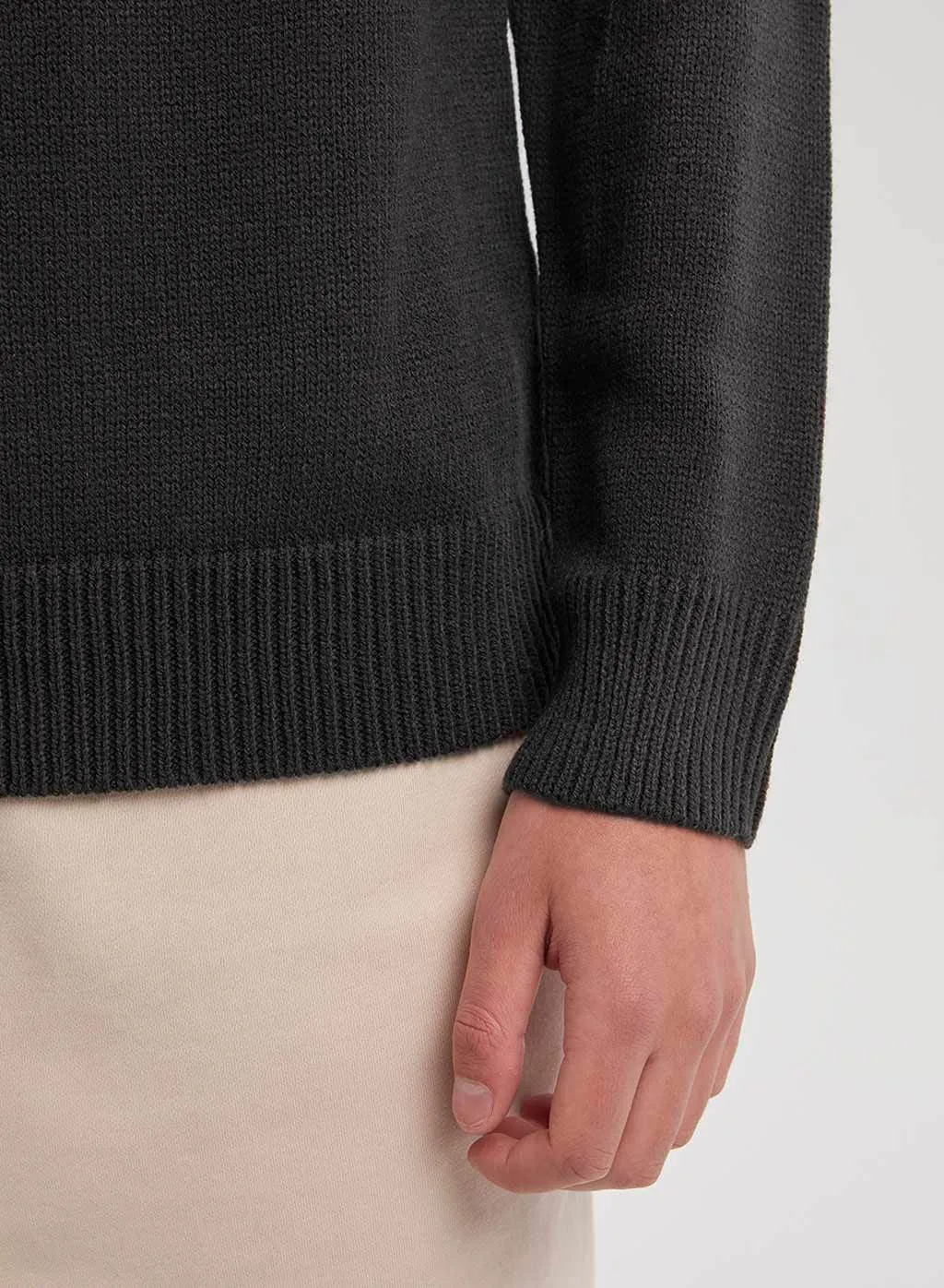 Relaxed Fit Casual Checkered Knit Christmas Sweater for Men
