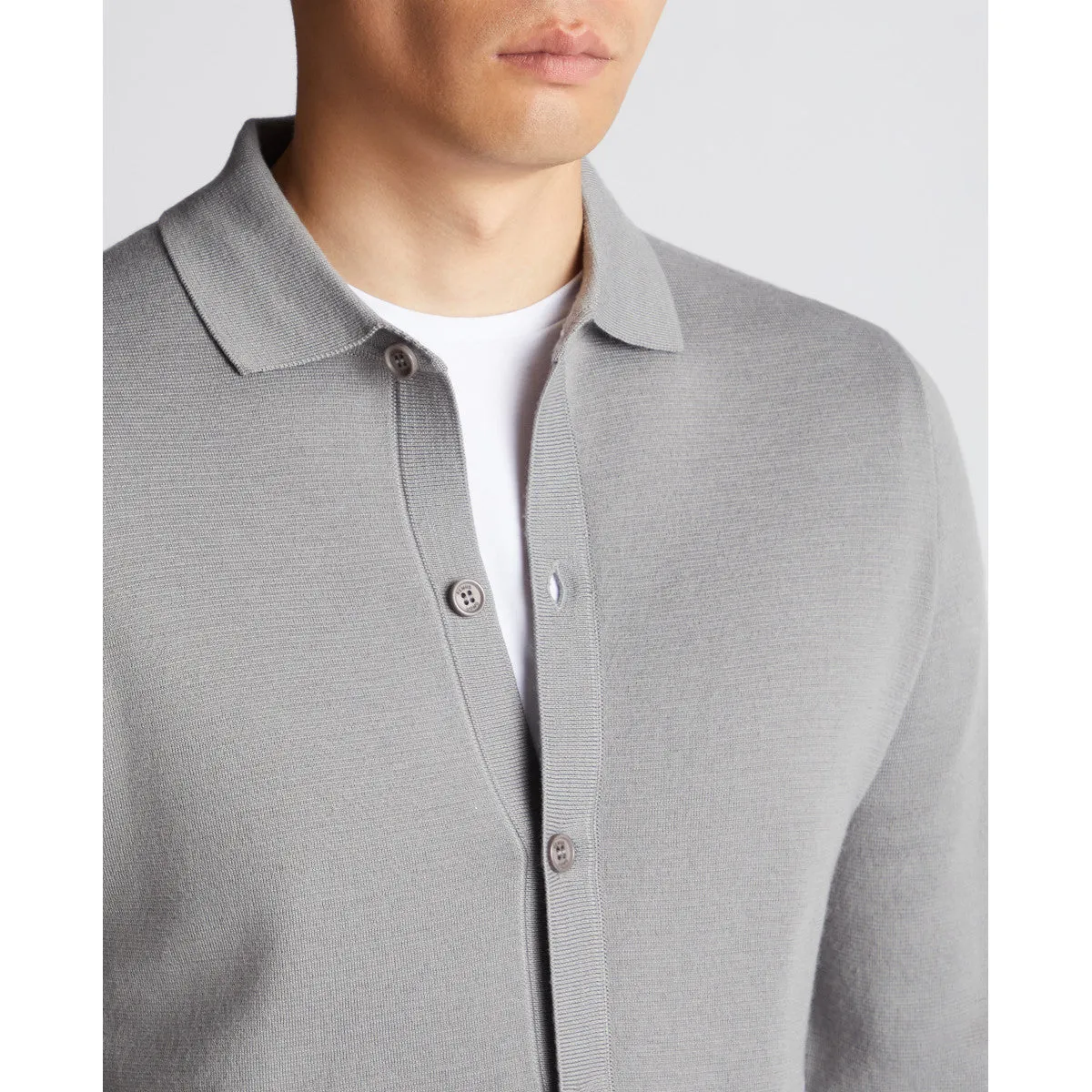 Remus Uomo Fine Button Cardigan 05 Grey