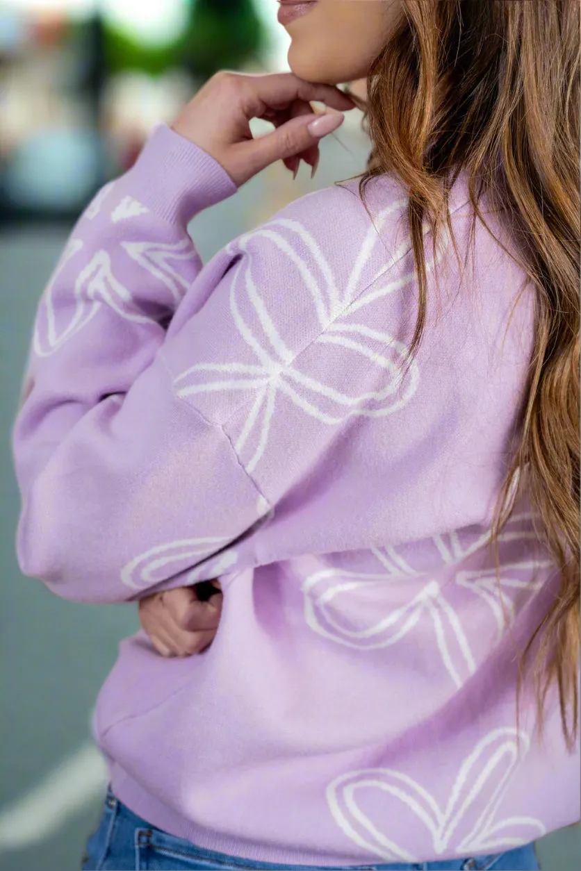 Retro Floral Sweater