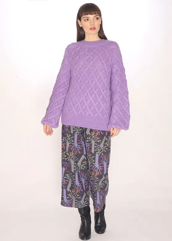 Reykjavik Fuzzy Cable Sweater