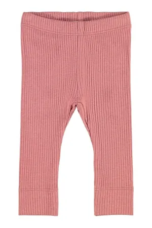 RIB LEGGINGS - Withered Rose