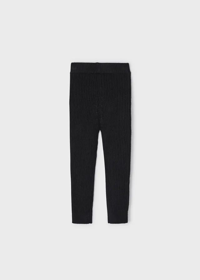 Ribbed Leggings- Black