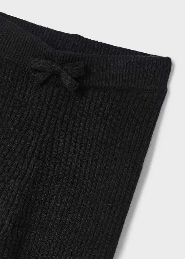 Ribbed Leggings- Black