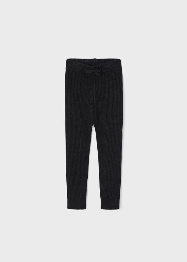 Ribbed Leggings- Black