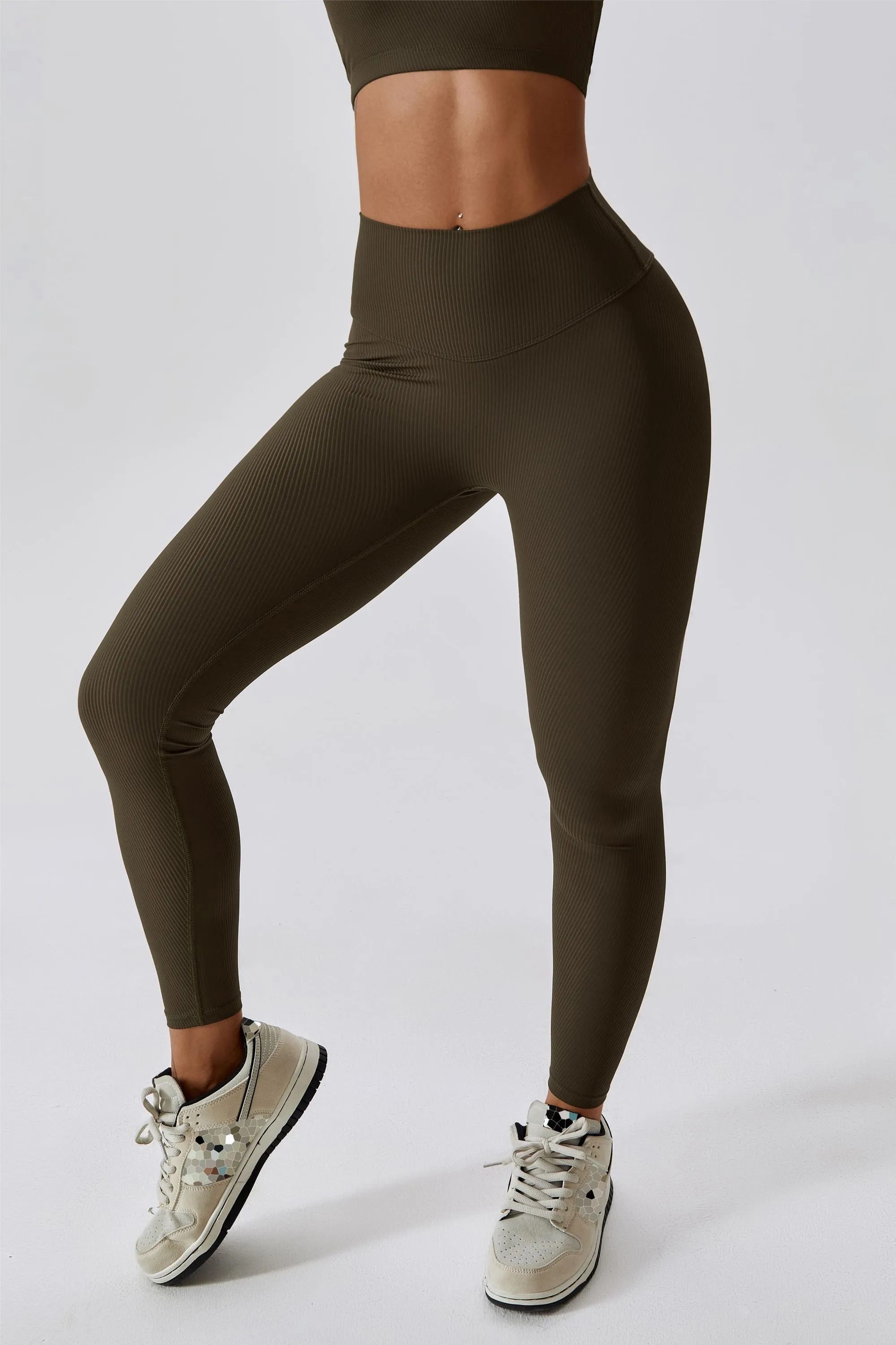 Ribbed Scrunch Butt Leggings