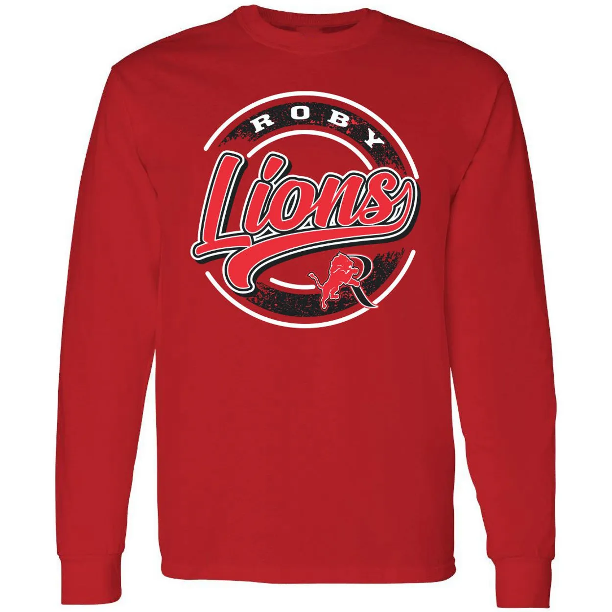 Roby Lions - Circle Script Long Sleeve T-Shirt