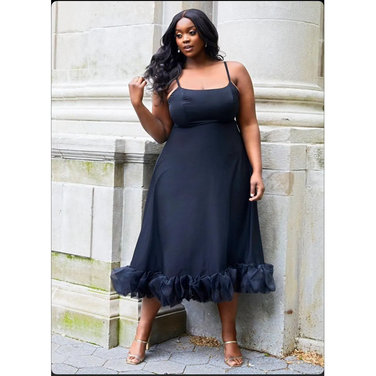 Ruffle Hem Dress
