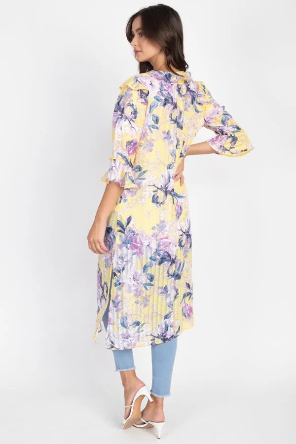 Ruffle Robe Cardigan