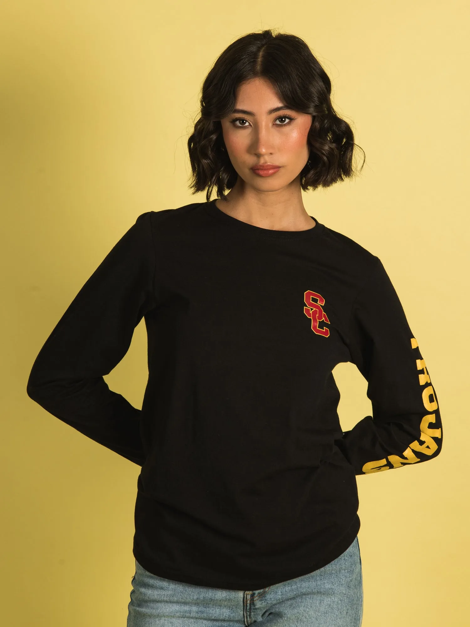 RUSSELL USC LONG SLEEVE TEE  - CLEARANCE
