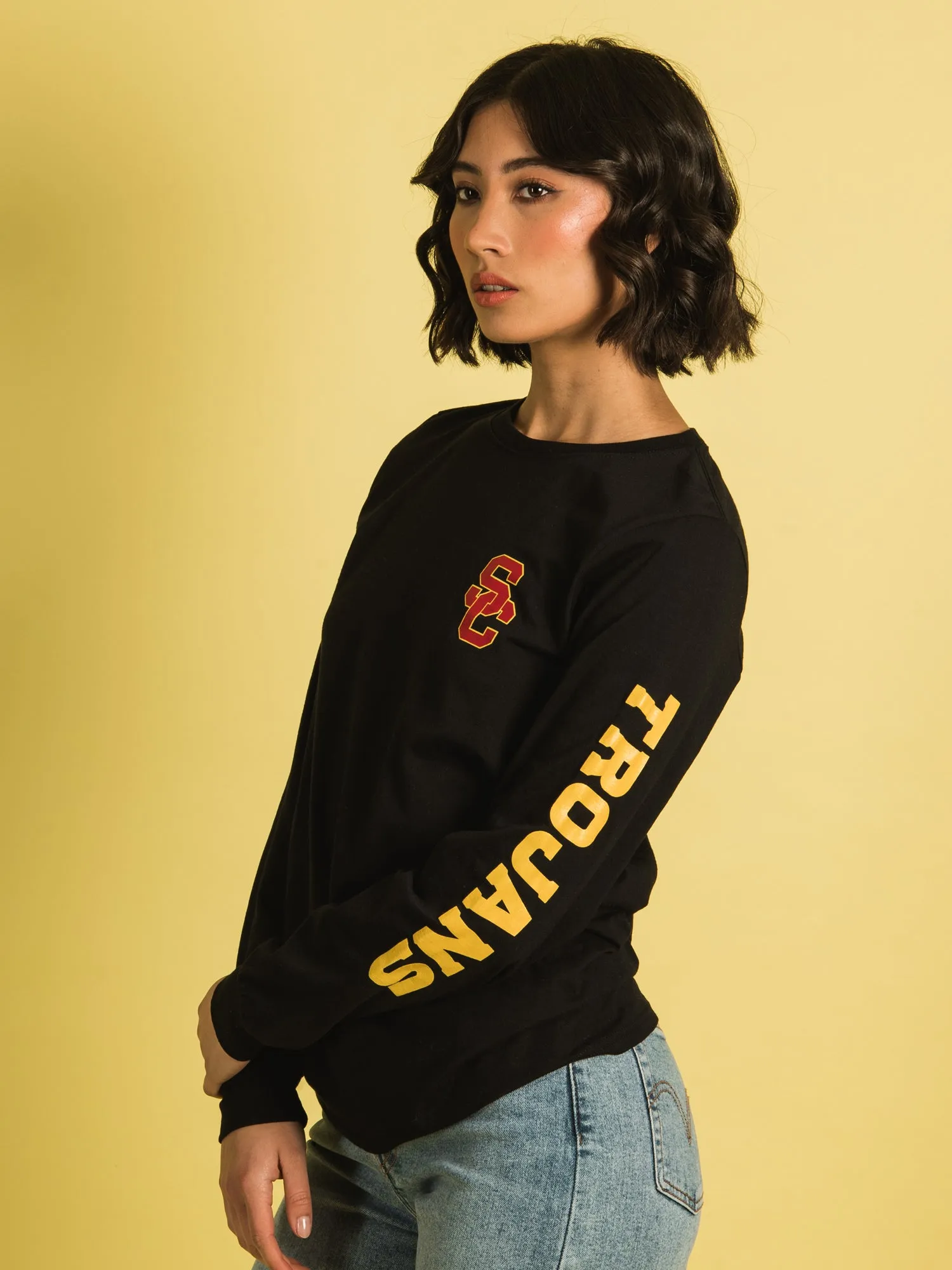RUSSELL USC LONG SLEEVE TEE  - CLEARANCE