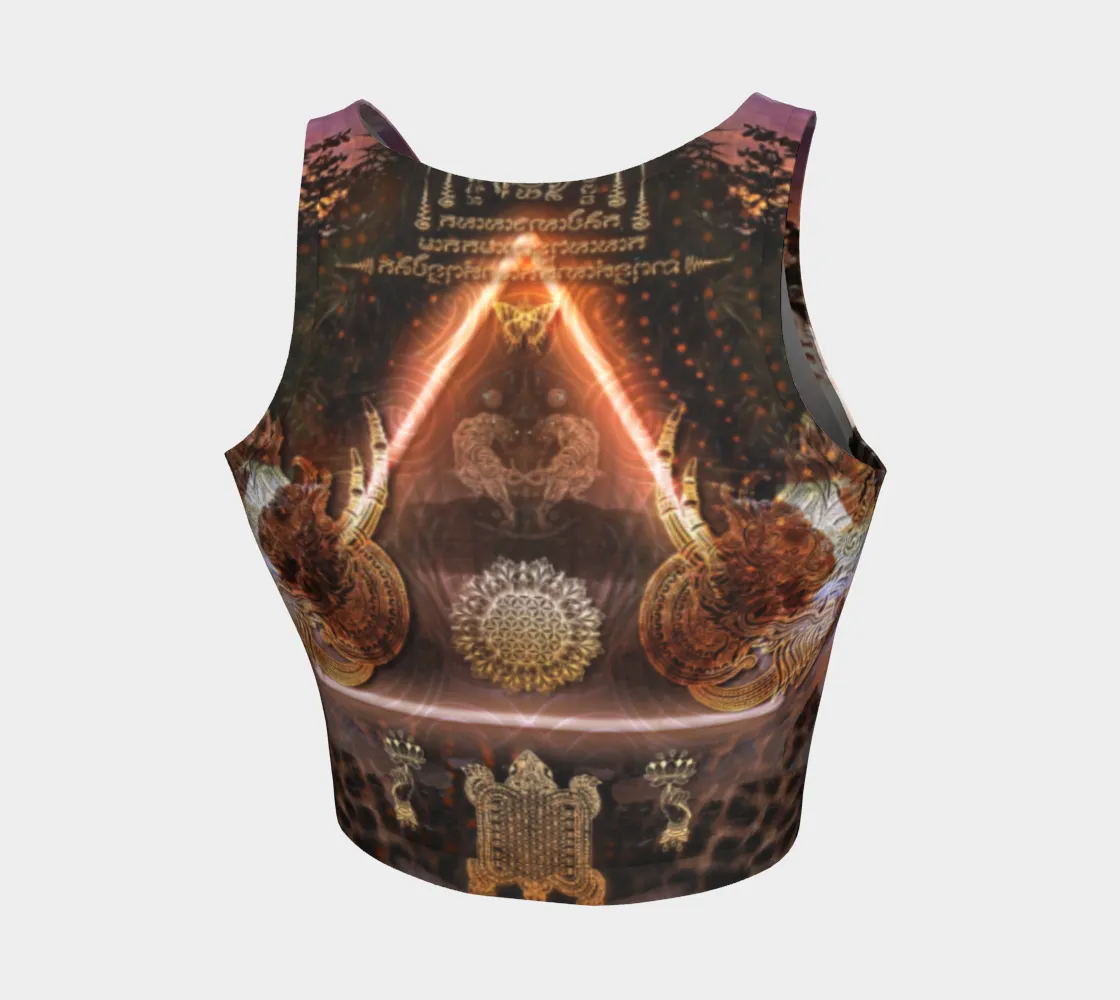 Sak Yant  || Athletic crop top || by Cosmic Shiva
