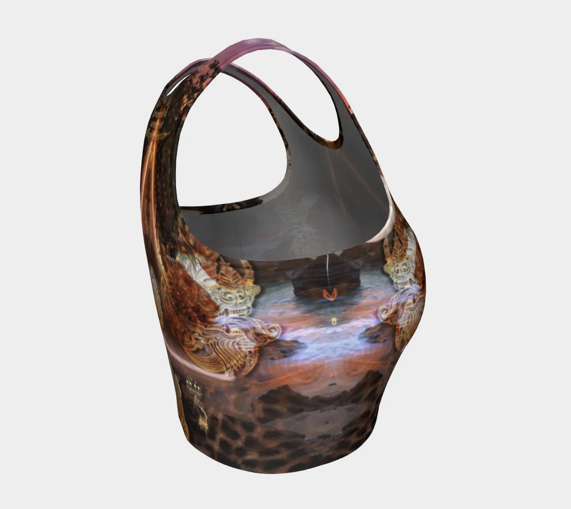 Sak Yant  || Athletic crop top || by Cosmic Shiva