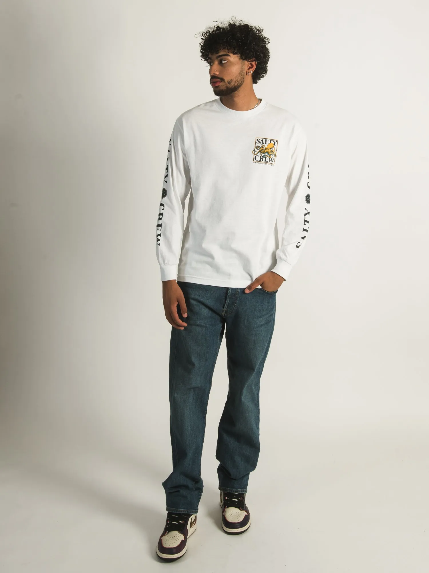 SALTY CREW INK SLINGER STANDARD LONG SLEEVE TEE - CLEARANCE