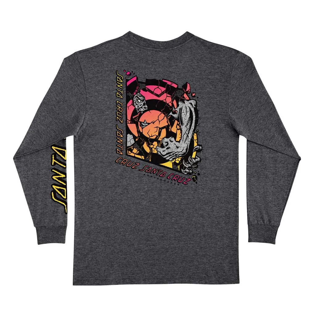 Santa Cruz Roskopp Break L/S T-shirt - Dark Heather