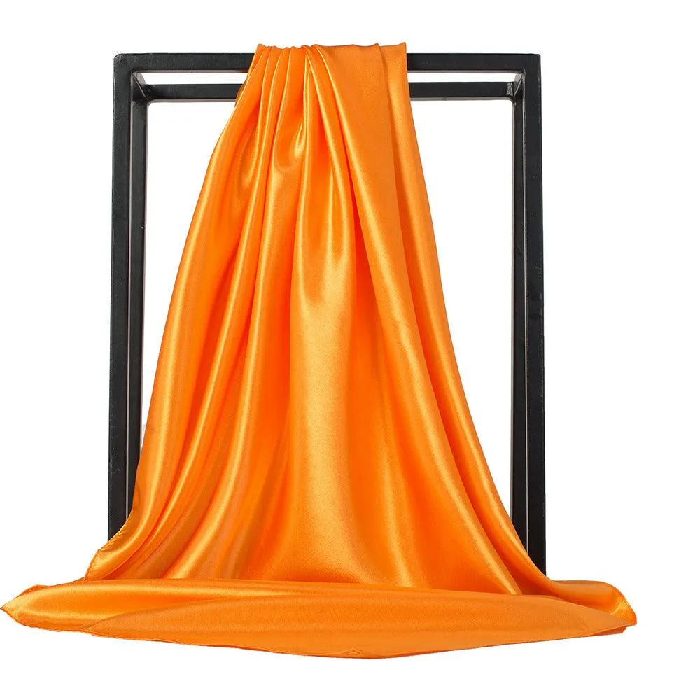 Satin Imitation Silk Scarf